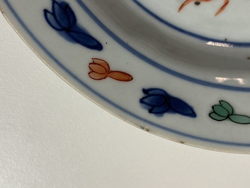 Une assiette en porcelaine de Chine wucai de type ko-sometsuke, &eacute;poque Transition