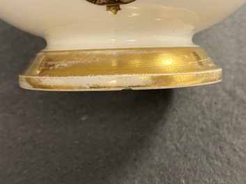 An armorial S&egrave;vres porcelain cup and saucer with the arms of von Linsingen, France, 1st half 19th C.