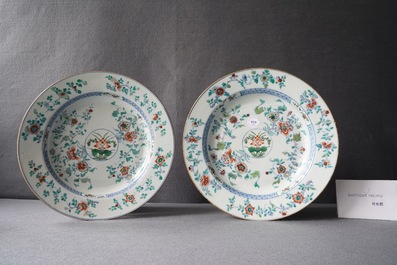 Four Chinese doucai dishes, Kangxi