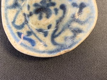 Onze cuill&egrave;res en porcelaine de Chine en bleu et blanc, 19/20&egrave;me