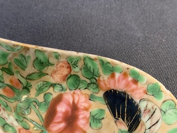 Eight Chinese Canton famille rose and polychrome spoons, 19/20th C.