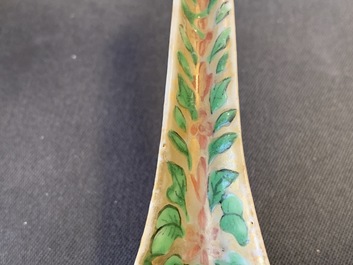 Eight Chinese Canton famille rose and polychrome spoons, 19/20th C.