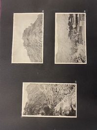 Un album de photos en noir et blanc d'un voyage en Chine, vers 1900-1920