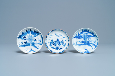 Six Chinese blue and white Vietnamese market 'Bleu de Hue' wares, 18/19th C.