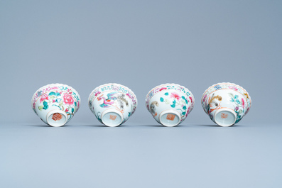 Un service de 56 pi&egrave;ces en porcelaine de Chine famille rose pour le march&eacute; Straits ou Peranakan, 19&egrave;me