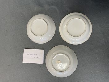 Un service &agrave; th&eacute; en porcelaine de Chine famille rose de Canton, 19&egrave;me