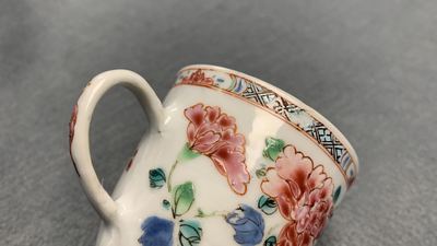 Sept tasses en porcelaine de Chine famille rose, Yongzheng