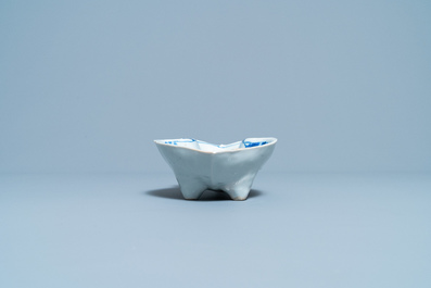 A Chinese lute-shaped blue and white ko-sometsuke bowl for the Japanese market, Tianqi