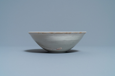 A Chinese luanbai 'fish' bowl, Song/Yuan