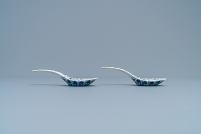 Five Chinese doucai spoons, 19/20th C.