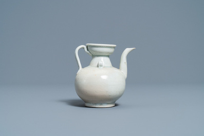 A Chinese celadon-glazed 'Yue' ewer, Song
