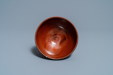 A Chinese persimmon-glazed bowl, Song or later