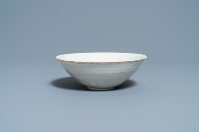 A Chinese luanbai 'fish' bowl, Song/Yuan