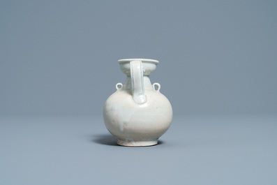 A Chinese celadon-glazed 'Yue' ewer, Song