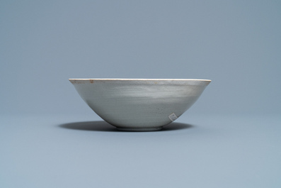 A Chinese luanbai 'fish' bowl, Song/Yuan