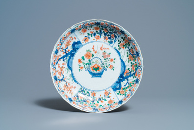 Two Chinese famille verte dishes, Kangxi