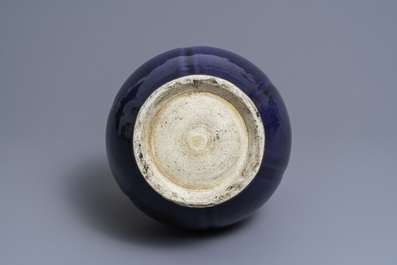 A Chinese flamb&eacute;-glazed vase, Qianlong