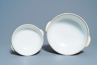 Deux terrines couvertes en porcelaine de Chine armori&eacute;e aux armes de Ross of Balnagowan pour le march&eacute; &eacute;cossais, Qianlong