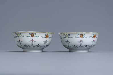 Een diverse collectie Chinees famille rose en monochroom porselein, Qianlong en later