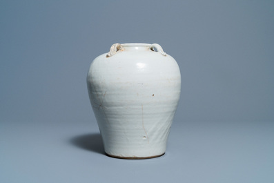 A Chinese Swatow jar, a bowl and a celadon-glazed censer, Ming and later