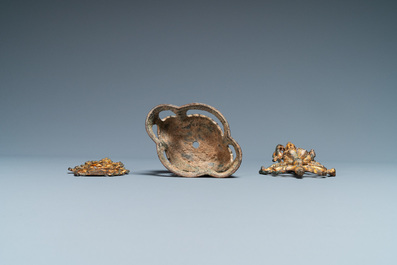 A Chinese gilt bronze figure of Buddha standing, probably Northern Wei dynasty