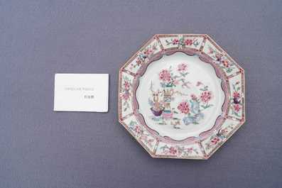 A varied collection of Chinese famille rose and monochrome wares, Qianlong and later