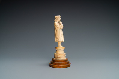 An Indo-Portuguese ivory figure of the Christ Child blessing, probably Goa, 17th C.