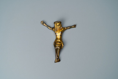 A gilt-bronze Corpus Christi, France, 14th C.