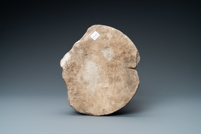 A marble medallion depicting the head of Christ, prob. Italy, 15/16th C.