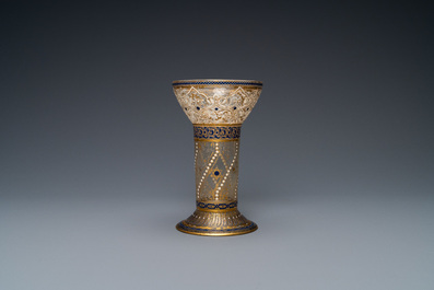 J. &amp; L. Lobmeyr, Vienna, late 19th C.: An Islamic or Mamluk-style enamelled glass beaker