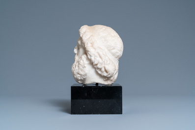 A Roman marble head of a bearded man