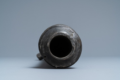 A Chinese inscribed bronze cannon, 19th C.