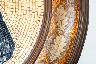 A glass mosaic after the self-portrait of van Dyck, attributed to G. vd Laan, ca. 1900