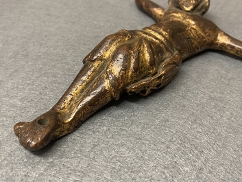 Een vergulde bronzen Corpus, Frankrijk, 14e eeuw