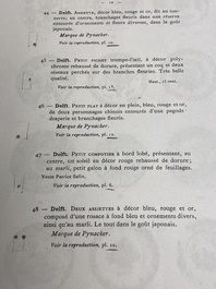 Une coupe &agrave; d&eacute;cor de Louis XIV en fa&iuml;ence de Delft petit feu et dor&eacute;, 1&egrave;re moiti&eacute; du 18&egrave;me