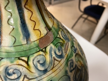 An Italian sgraffito pharmacy bottle, probably Tuscany, 17th C.