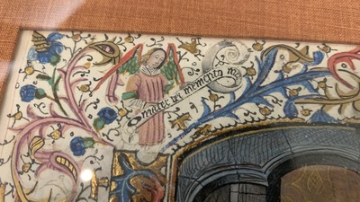 Een bladzijde uit een verlucht getijdenboek, wellicht Vlaams, 15e eeuw