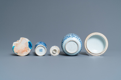 Une collection vari&eacute;e en porcelaine de Chine, Kangxi et apr&egrave;s