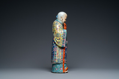 A Chinese famille rose 'Star God Shou' figure, 19th C.