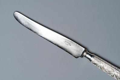 Vijfentwintig Chinese zilveren messen, 19/20e eeuw