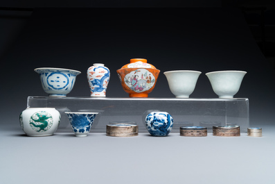 Une importante collection vari&eacute;e en porcelaine de Chine, Kangxi et apr&egrave;s