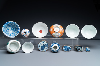 Une importante collection vari&eacute;e en porcelaine de Chine, Kangxi et apr&egrave;s