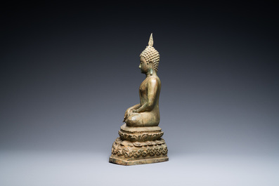 A bronze figure of Buddha, Rattanakosin, Thailand, 19/20th C.