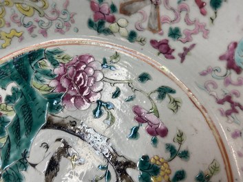 Two Chinese famille rose bowls, 19th C.