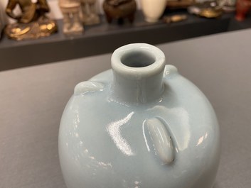 A Chinese monochrome lavender-blue vase, Yongzheng mark, Republic