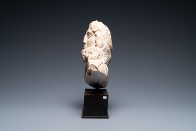 A Roman provincial marble bust of Zeus, 2nd/4th C.
