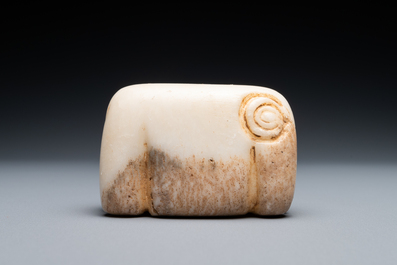 A marble amulet in the shape of a goat, Mesopotamia or Middle-East, 1st millenium BC