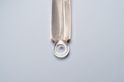 A blade-shaped rock crystal pendant, Funan kingdom, Oc Eo culture, Vietnam, 1st C. BC/7th C.