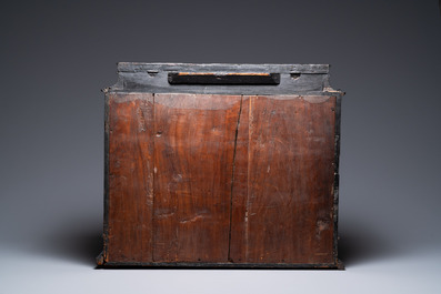 An ebony, ebonised and painted cabinet, Antwerp, 17th C.