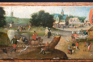 Abel Grimmer (c.1570-c.1619): 'Vlaamse kermis op de feestdag van Sint-Joris', olie op paneel